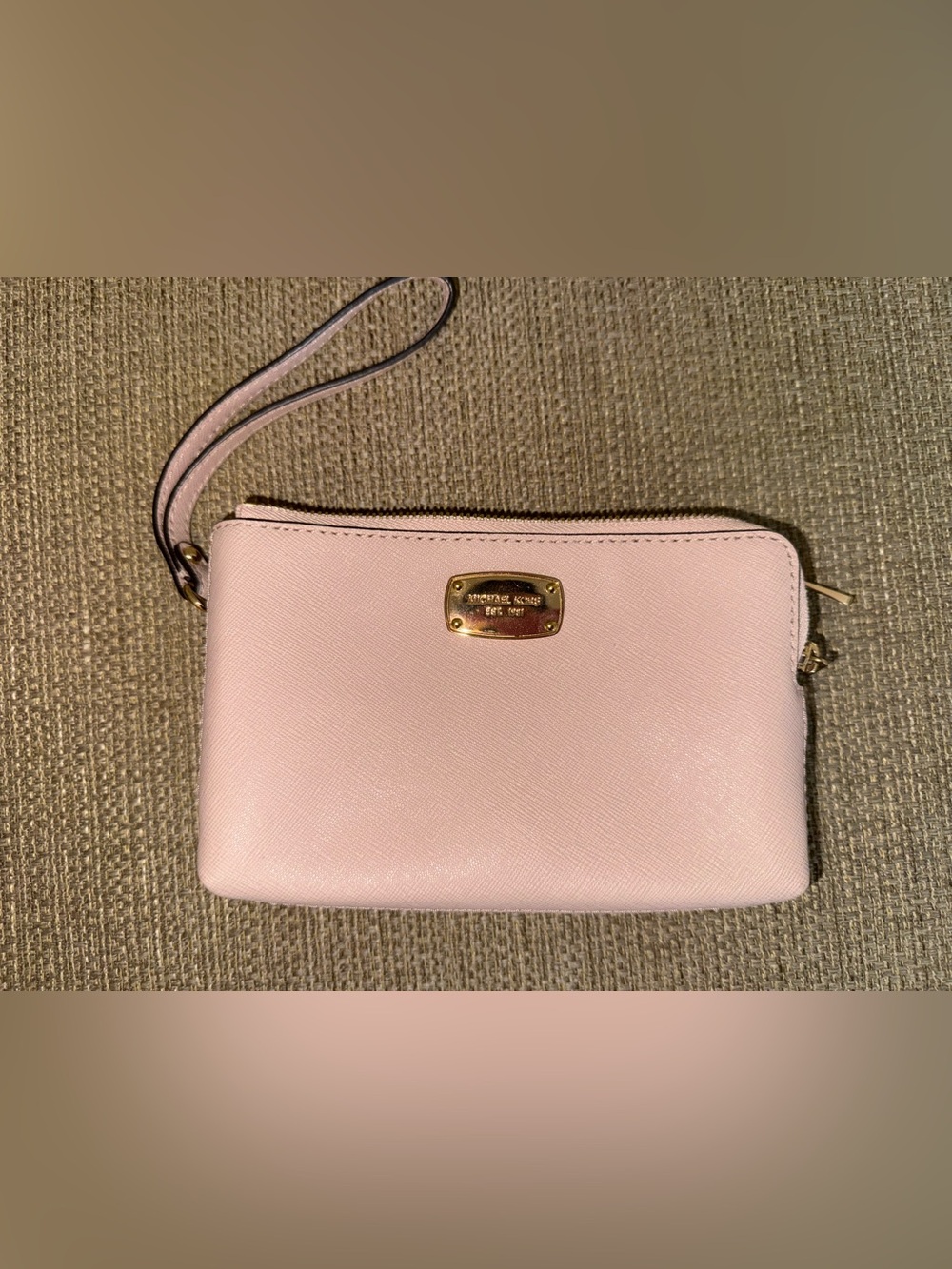 Michael Kors Blush Pink Leather Wristlet